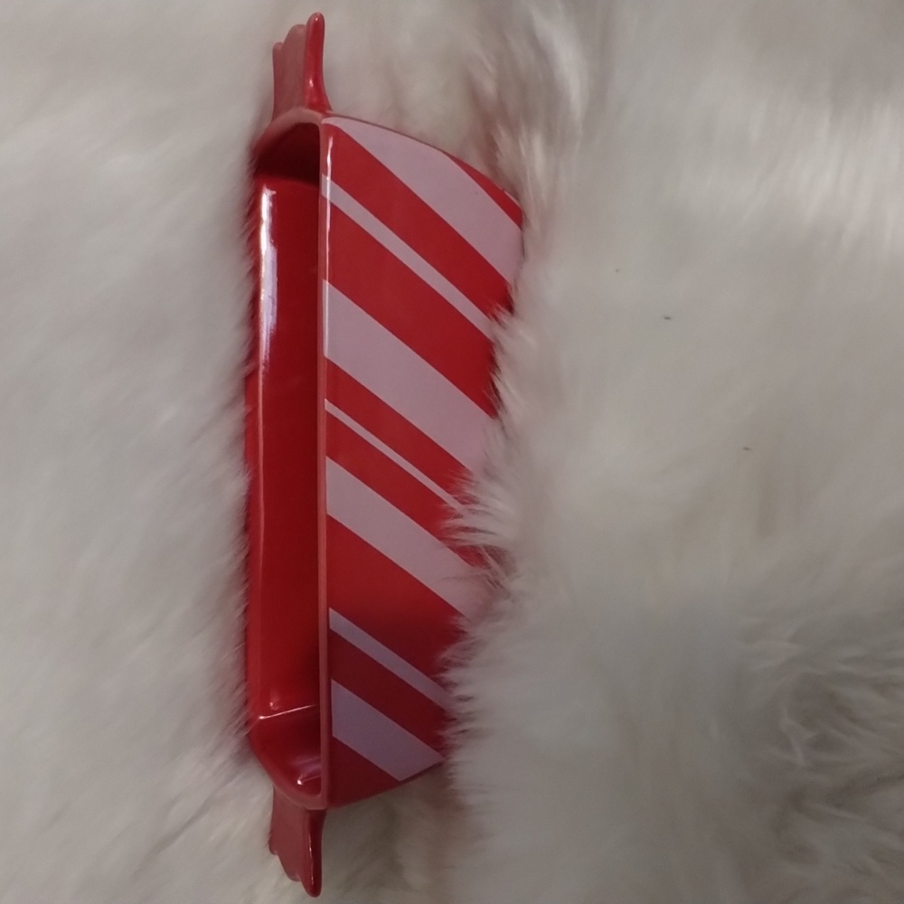 #3 Peppermint Stripped Heavy Ceramic Mini Loaf Pan